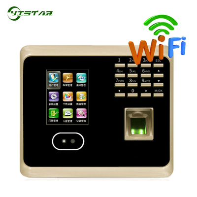 UF100 Touch Screen Face Recognition Time Attendance System With Fingerprint Reader And 13.56Mhz IC Card Reader WIFI Facial Time Clock